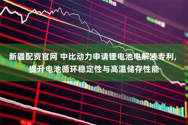 新疆配资官网 中比动力申请锂电池电解液专利, 提升电池循环稳定性与高温储存性能